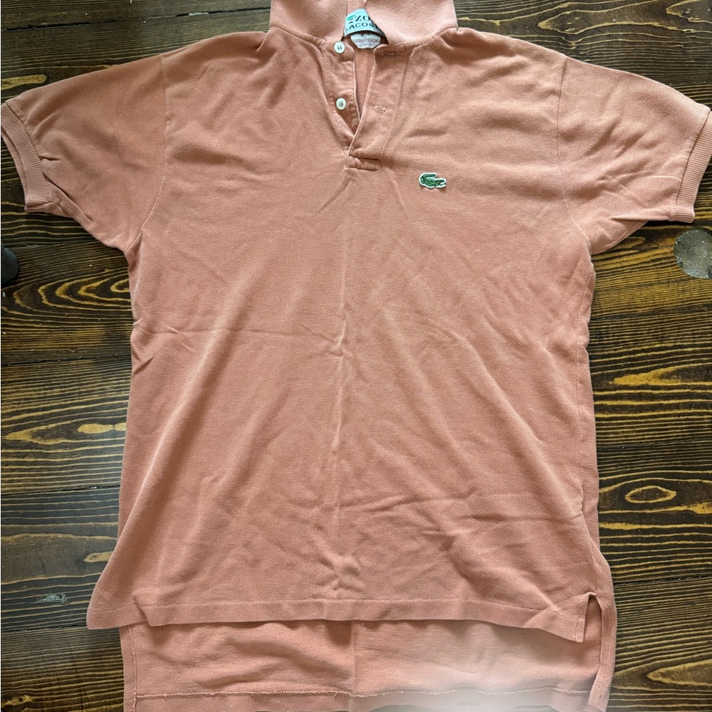 Izod Lacoste Coral/Rust Polo Shirt
